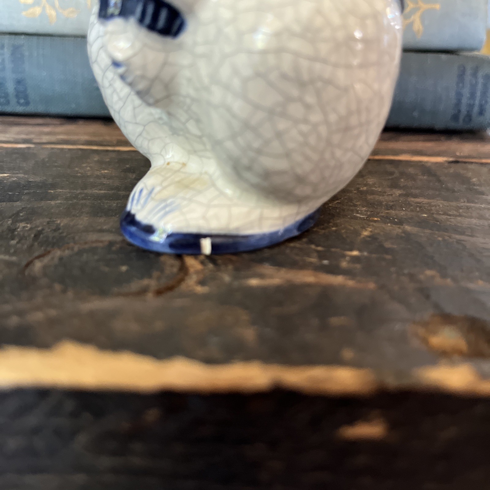 The Potting Shed Dedham Pottery Reproduction Raccoon Figurine Signed Vtg