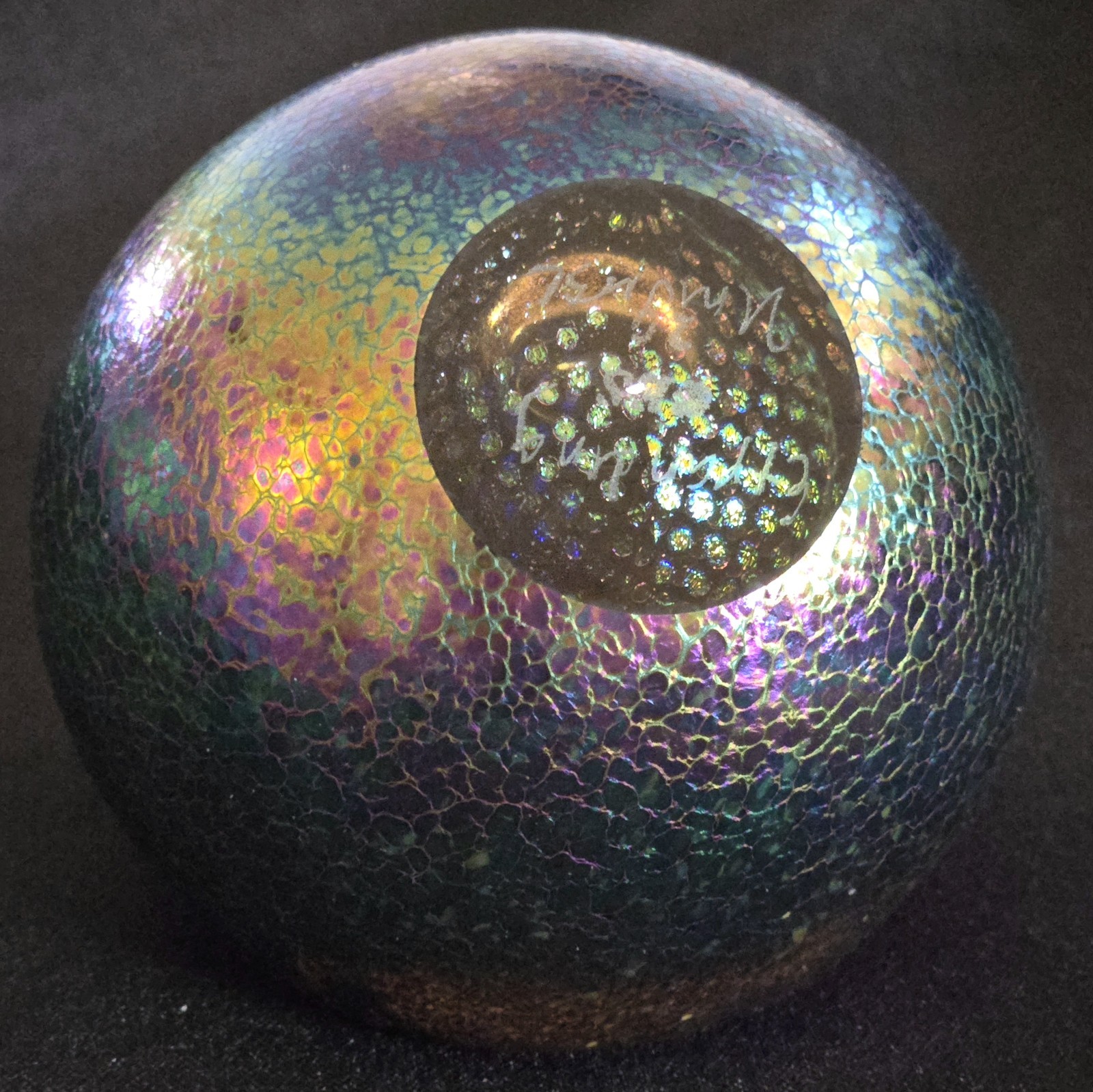 Paperweight GLASS EYE STUDIO GES Celestial Series Expanding Universe Signed 2020