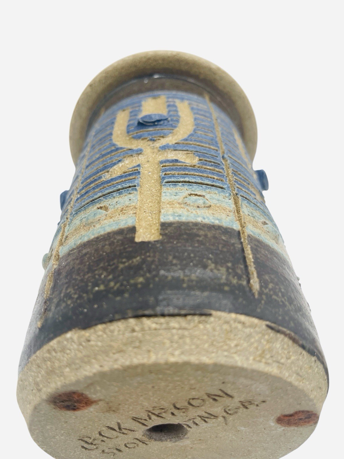 Vintage JACK MASON Signed Southwestern Stone Mountain Studio Lidded Vase Pottery