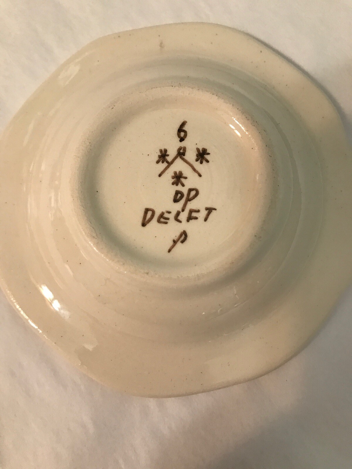 Vintage DP Delft Art Pottery Small Ashtray~Coin~Change Holder~Windmill