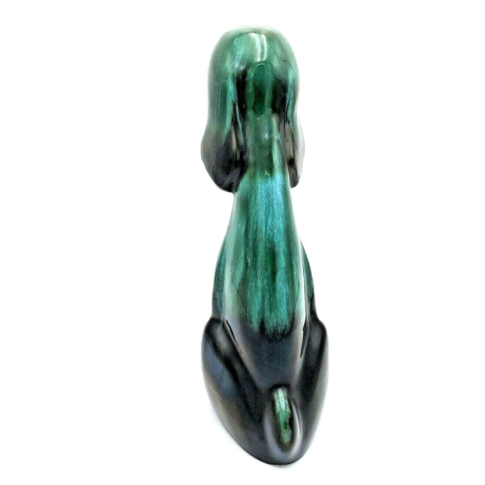 Blue Mountain Pottery Hound Dog 14 inch Tall Canada Drip Glaze Vtg