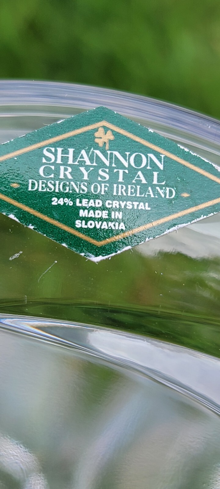 Shannon 24% Lead Crystal “DESIGNS OF IRELAND” 12″ Palm Tree Vase 10 LBS.