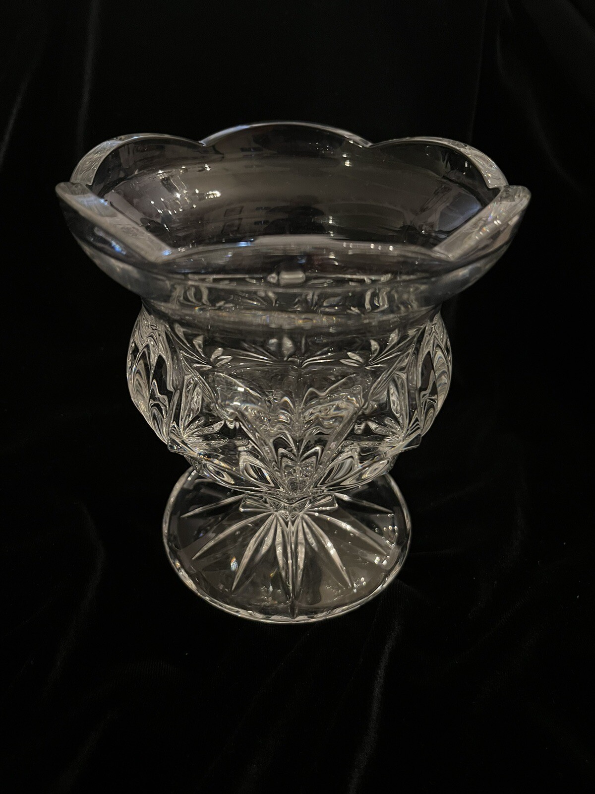 Royal Limited Crystal – Tulip 5-1/2 Stemmed Lead Crystal Candle Holder FREE SHPG