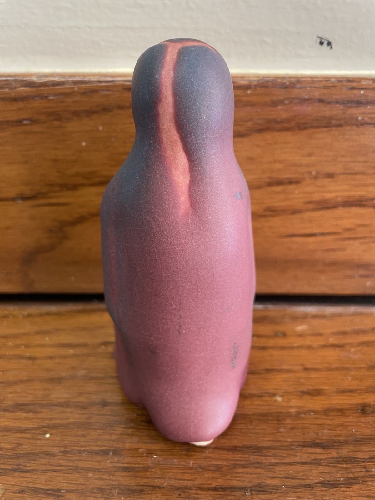Vintage Van Briggle Pottery Mulberry 4-1/4″ Flawed Penguin