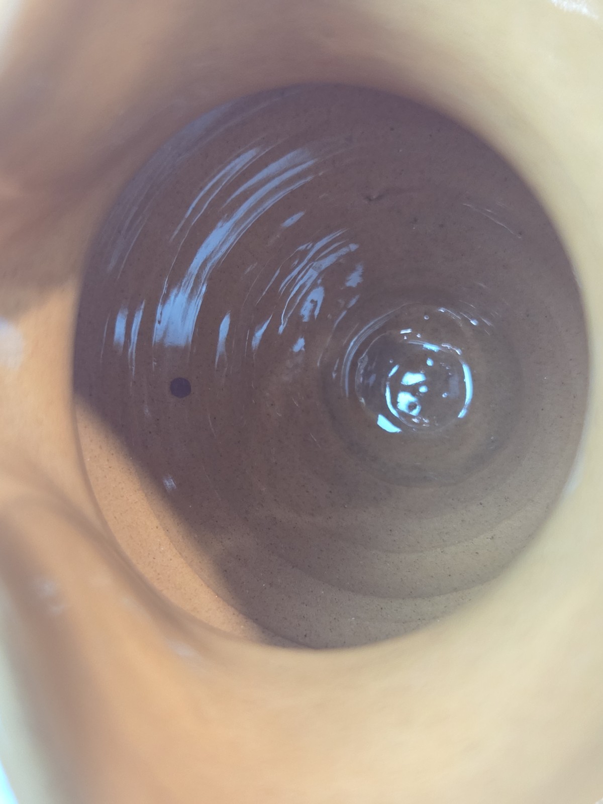 VTG Steig Szekszard Mini Brown Handcrafted Pitcher 3.75″ READ