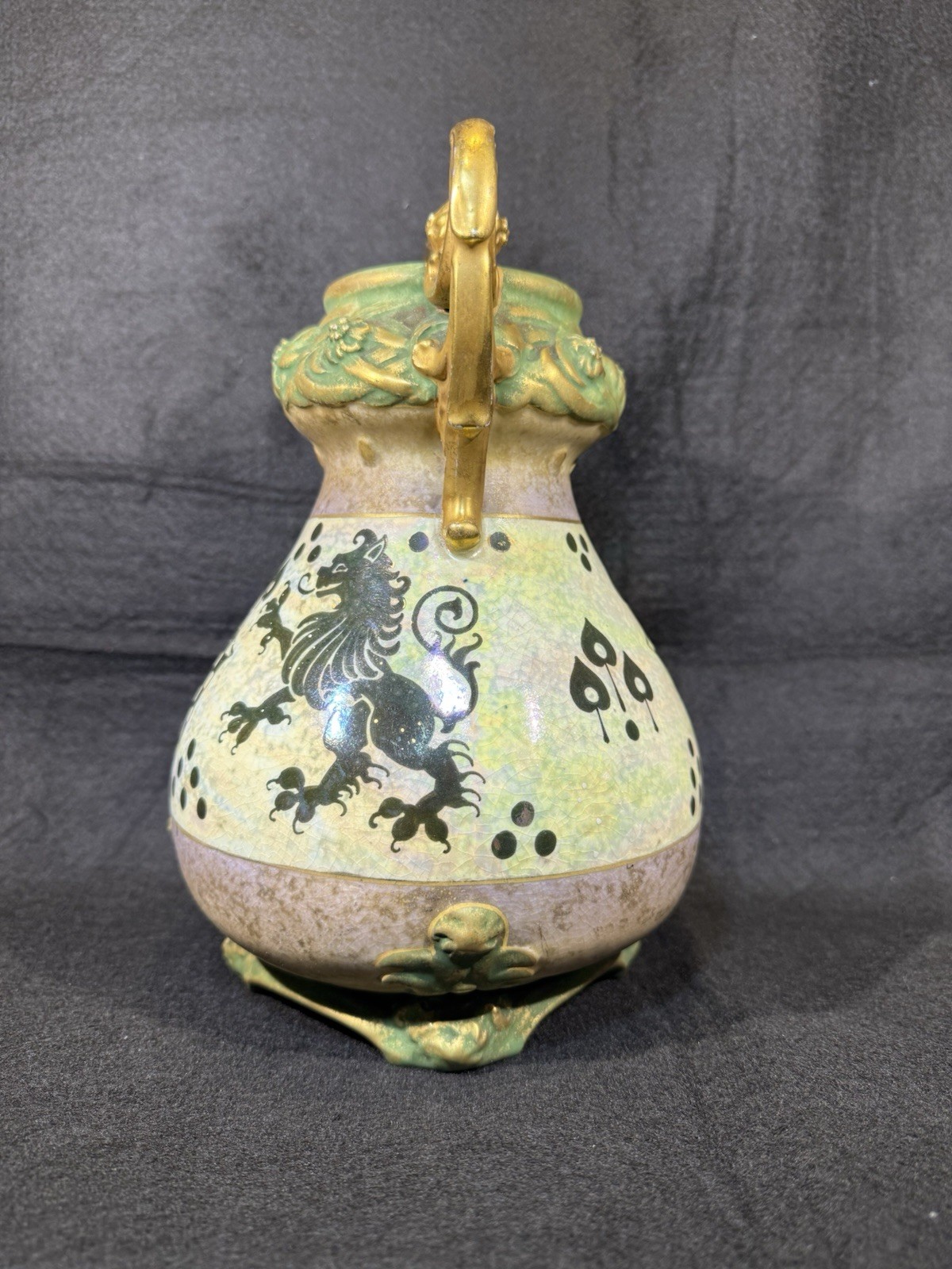 Amphora Vase with Heraldic Shield’ by Riessner, Stellmacher & Kessel