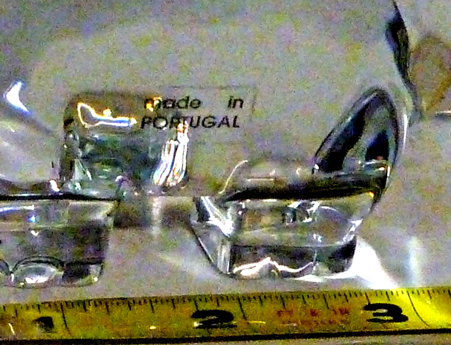 Vtg Lead Crystal/Glass PIG Paperweight/Sculpture -Portugal ~4½”L – 1 Lb 9 Oz