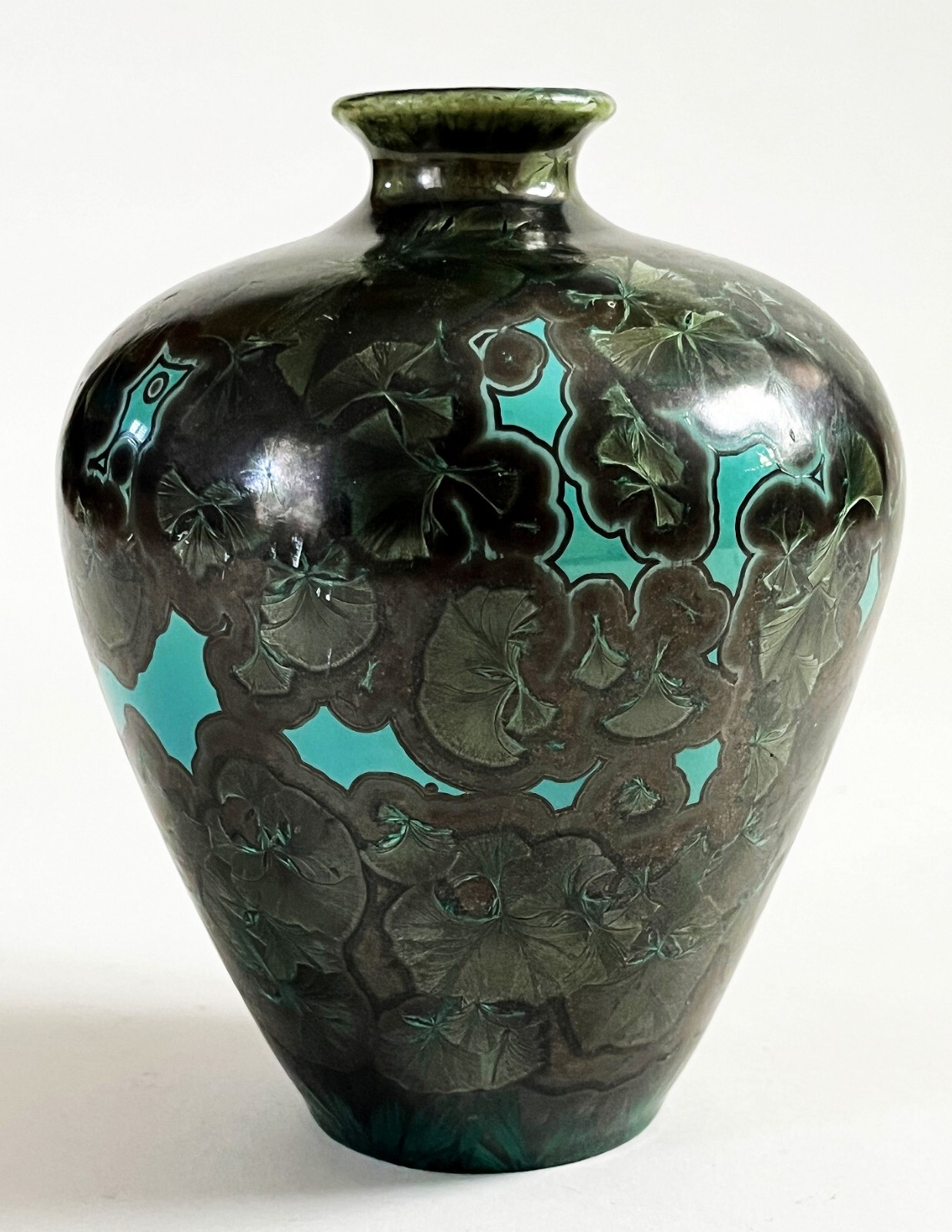 JON PRICE LAGUNA BEACH STUDIO ART POTTERY CRYSTALLINE PORCELAIN WEED POT VASE