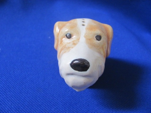 VINTAGE VARIETY POTTERY ROSEMEADE ANIMALS DOGS, MOUSE, SKUNK, PHEASANT 5 S & P