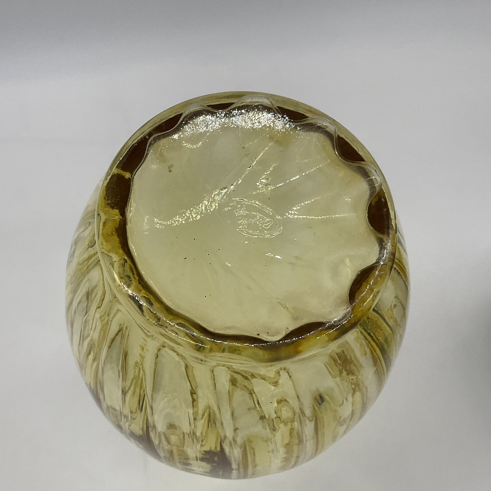 Fenton 10.5 inch canary Yellow vase