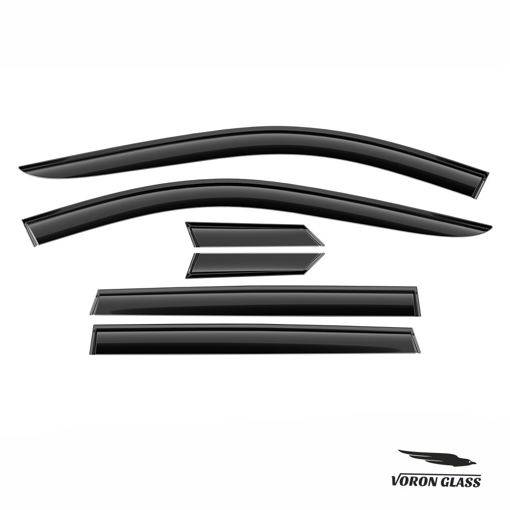 Sun Rain Visors Wind Rain Guards for 2021-2025 Nissan Rogue SHATTERPROOF