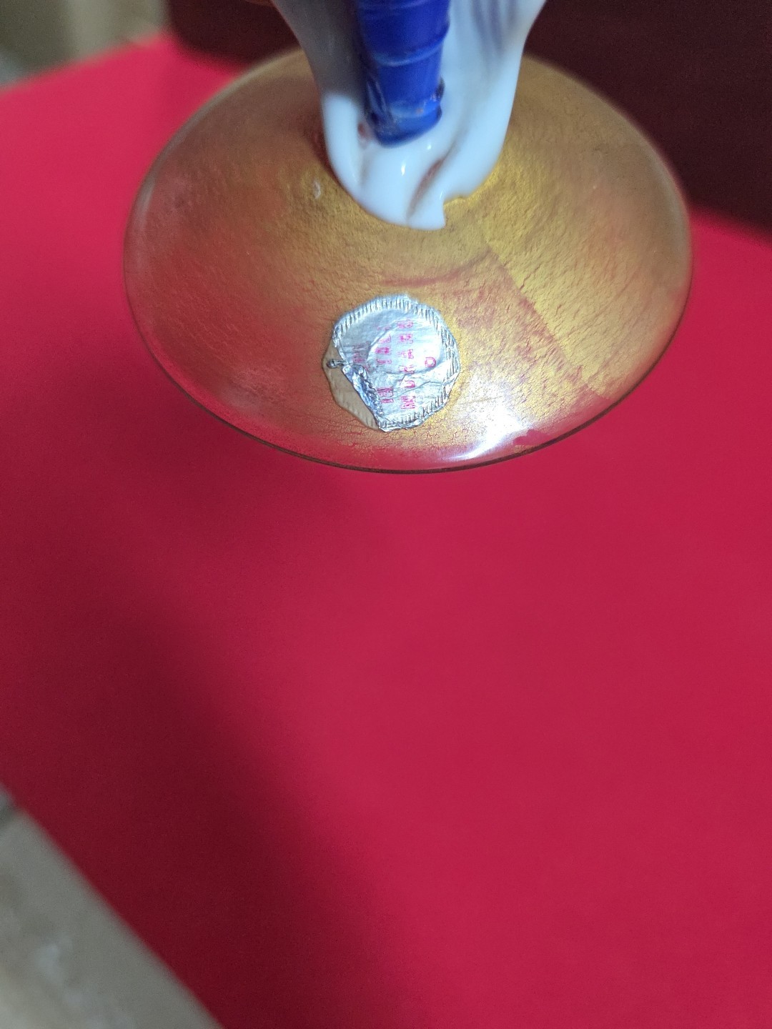 Vintage Murano Glass Lady Figurine 7.5in