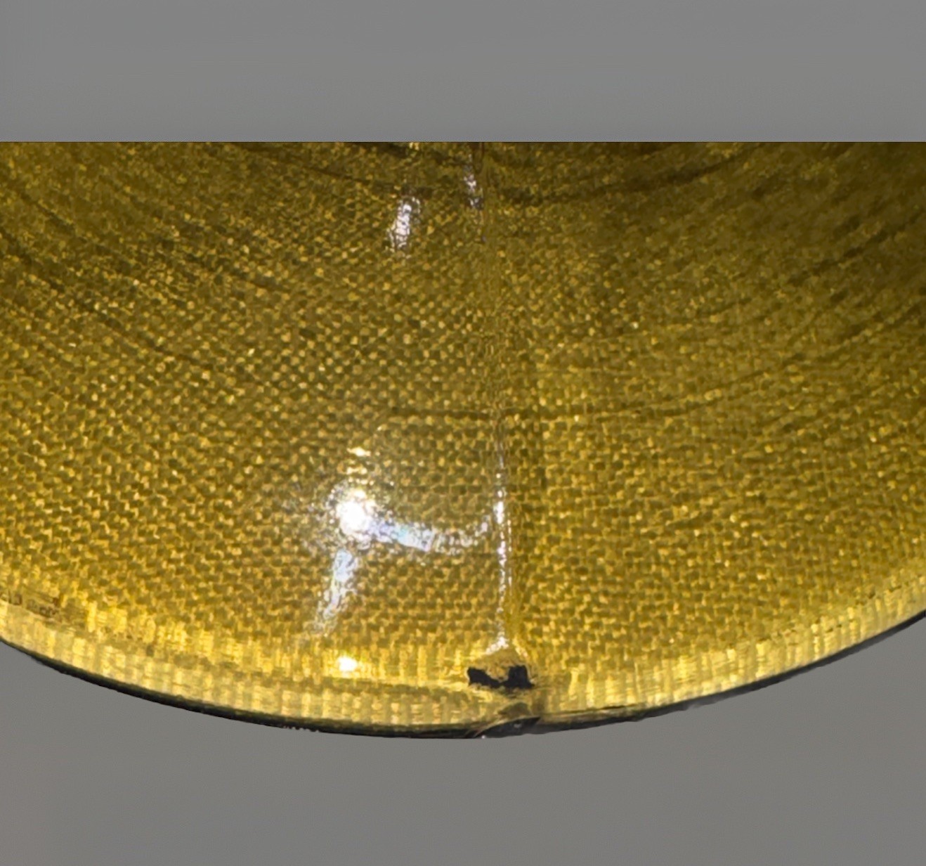 LE Smith Amber 19” Mid Century Swung Vase
