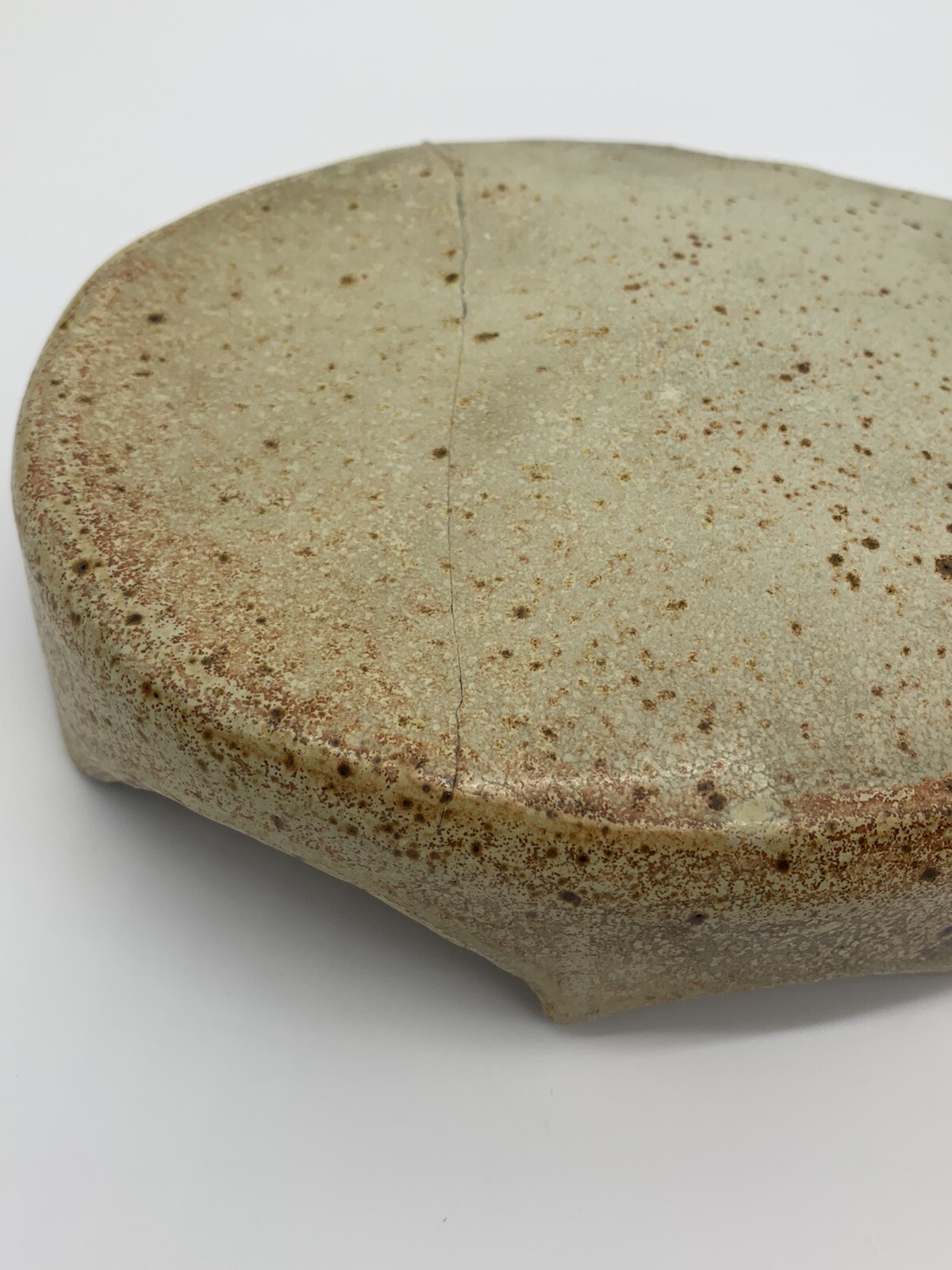 Vintage Stone Pottery 7” Unique Storage Container Box Signed by L. Williams