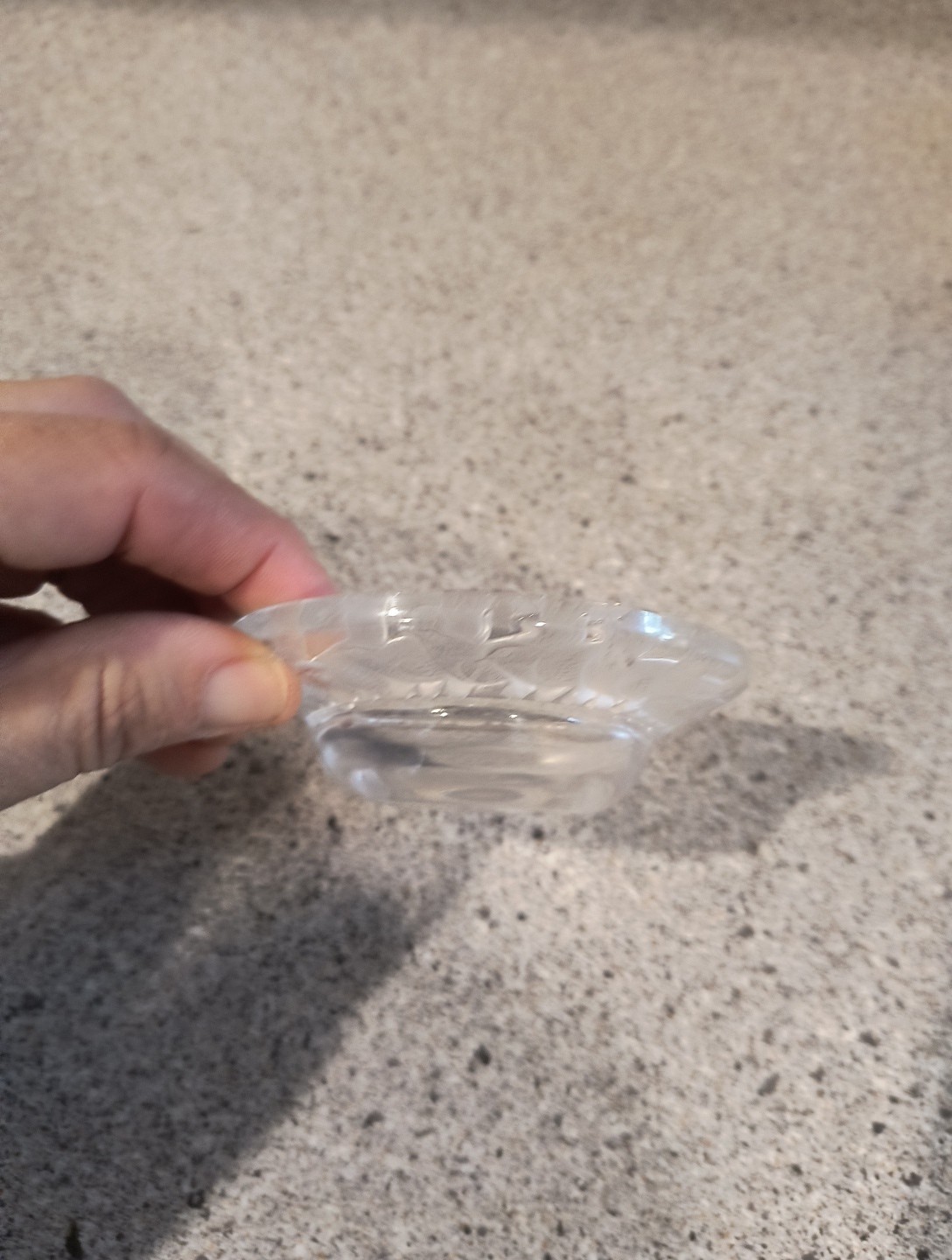 LALIQUE Irene Circle of Birds Clear & Satin Crystal Pin Dish 1″H x 3 1/2″ Signed
