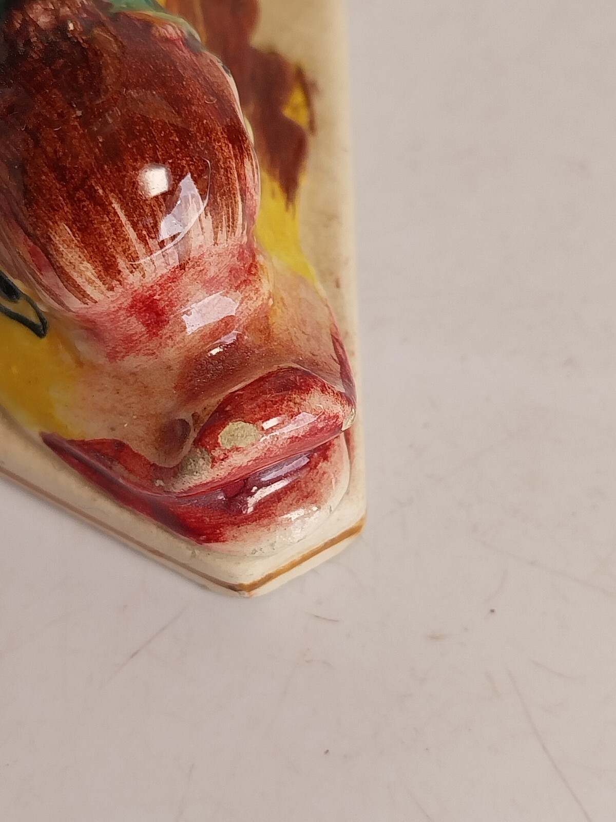 Antq Agostinelli Dal Pra Majolica Figural 3D Fish Dolphin Candlestick Pair Italy
