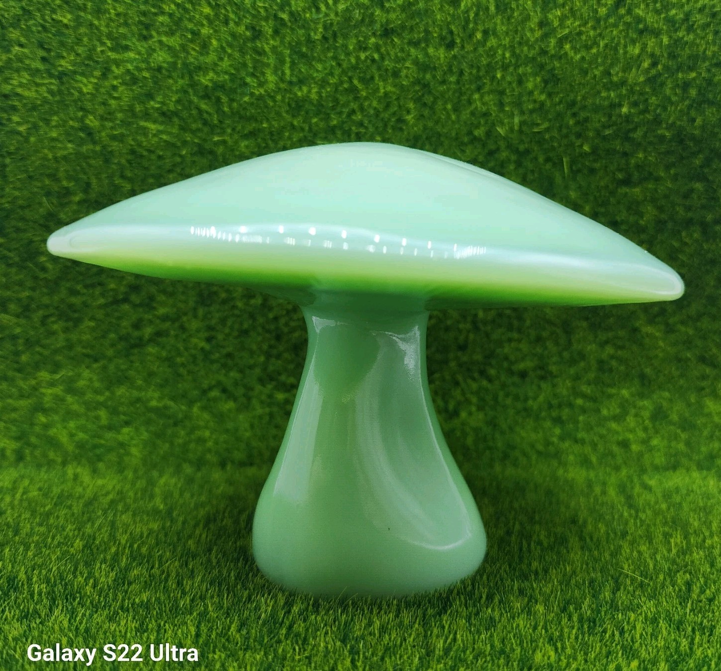 Viking Mould Jade Green Jadeite Jumbo Mushroom Made By Mosser Limited Run