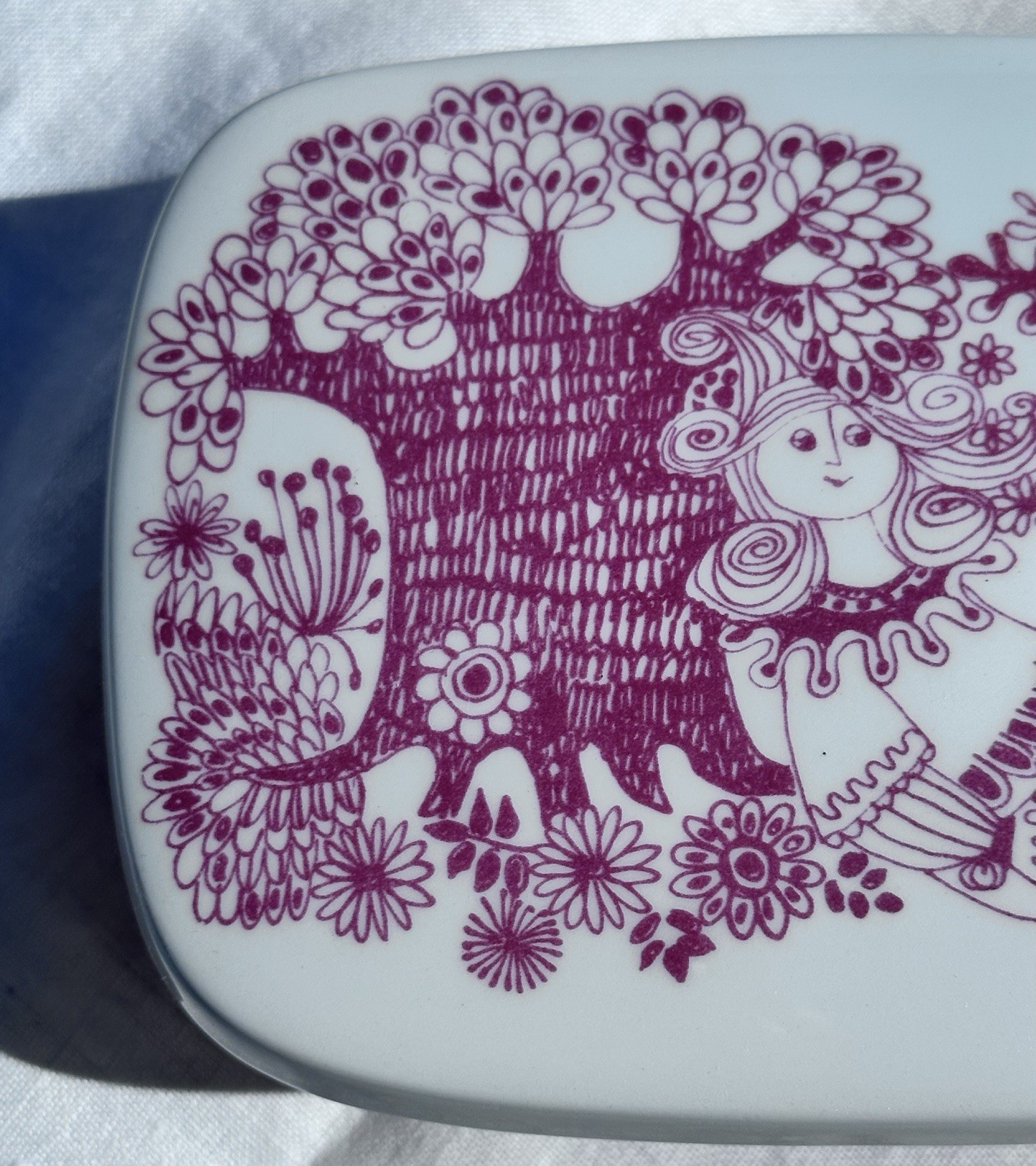 Turi Gramstad Oliver for Figgjo Flint Norway Arden Design Butter Dish W/ Lid