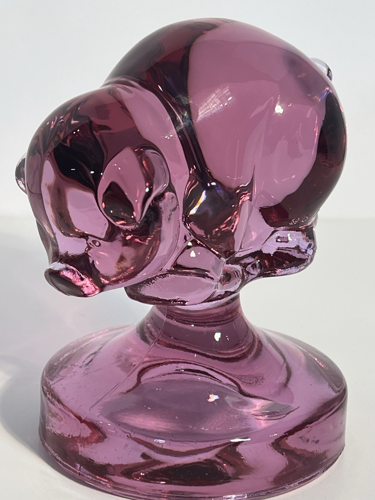 RARE DALZELL VIKING UNFINISHED PIG & ON BUST OFF FONT Lavender Ice For HCA 1995