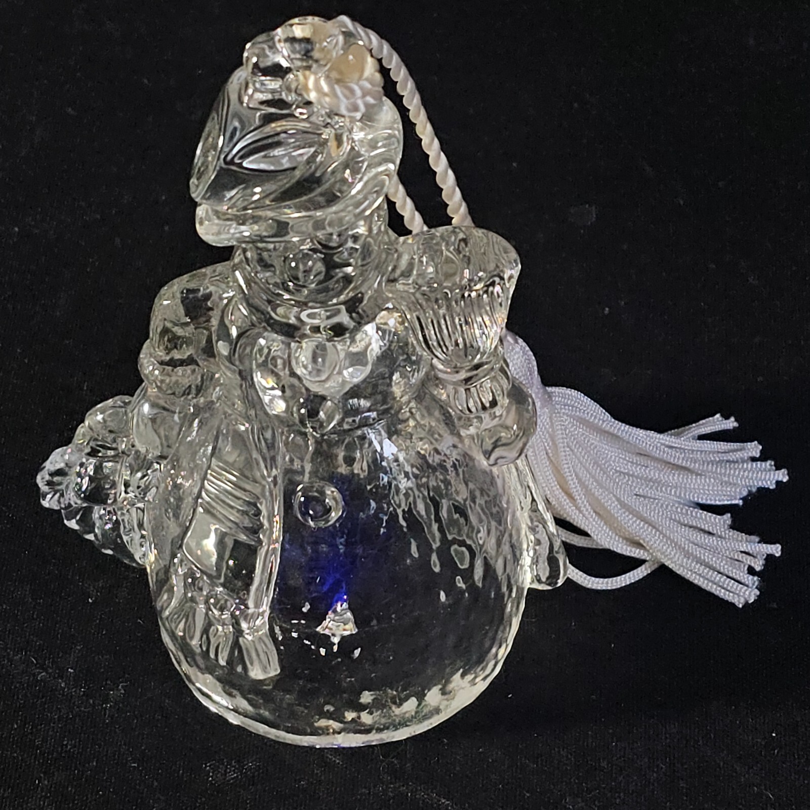WATERFORD Marquis SNOWMAN BELL ORNAMENT, 3 3/4″, Christmas, Germany, 2000, NIB