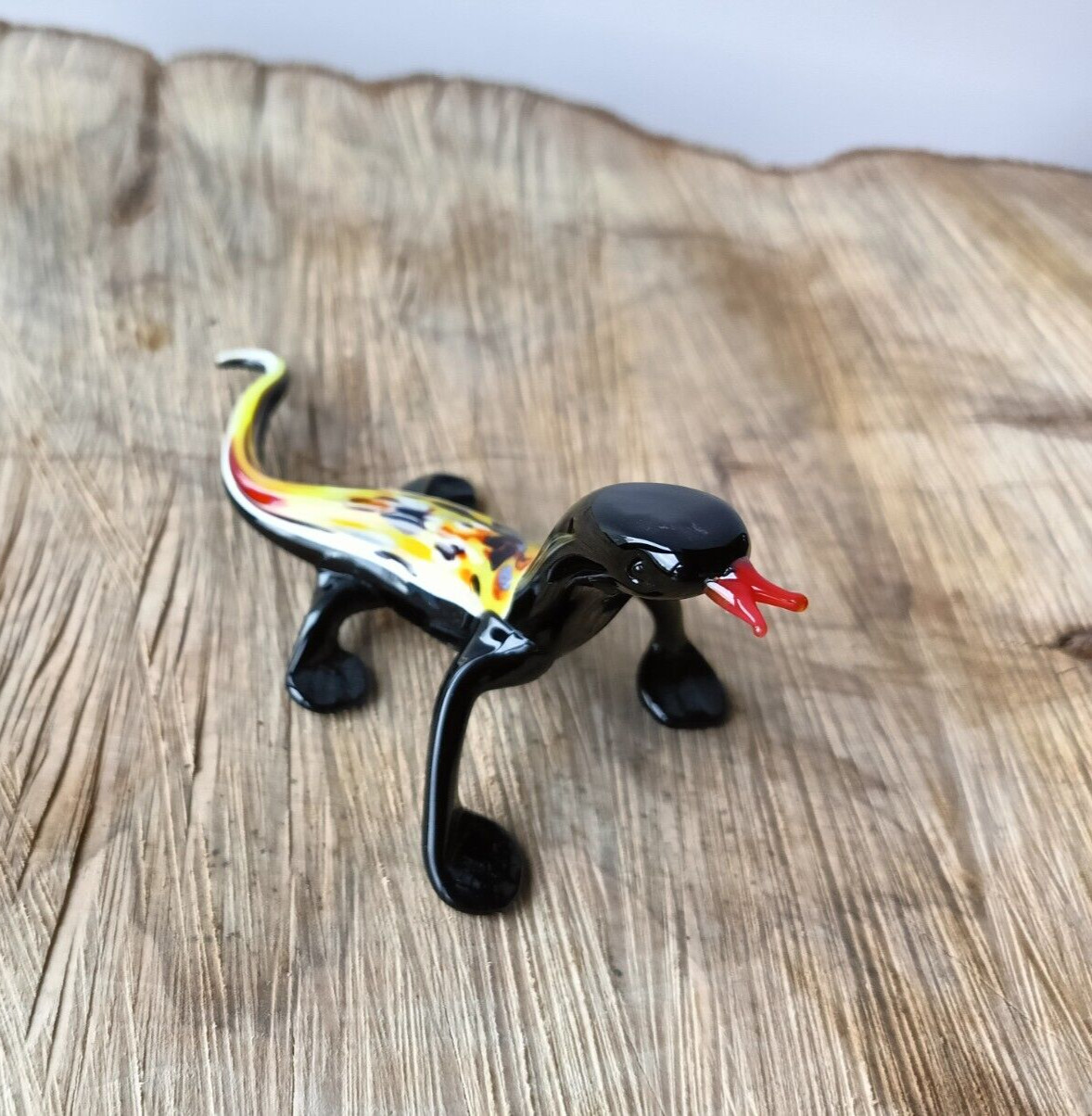 GLASS Animals. Murano glass art monitor lizard. Lot – 1 pc.