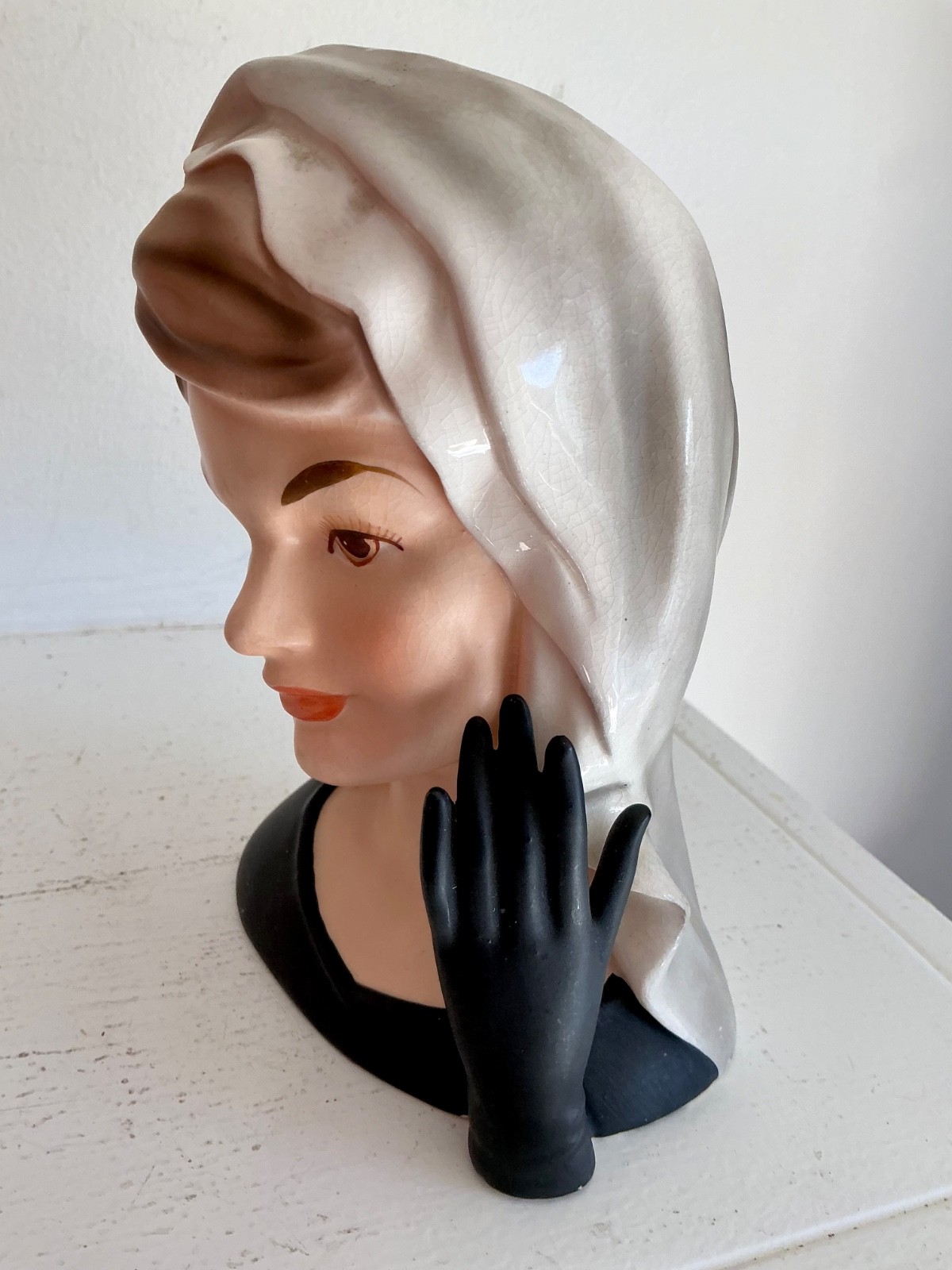 Jackie Kennedy 1964 Inarco head vase, E-1852 exc. cond., free U.S. shipping