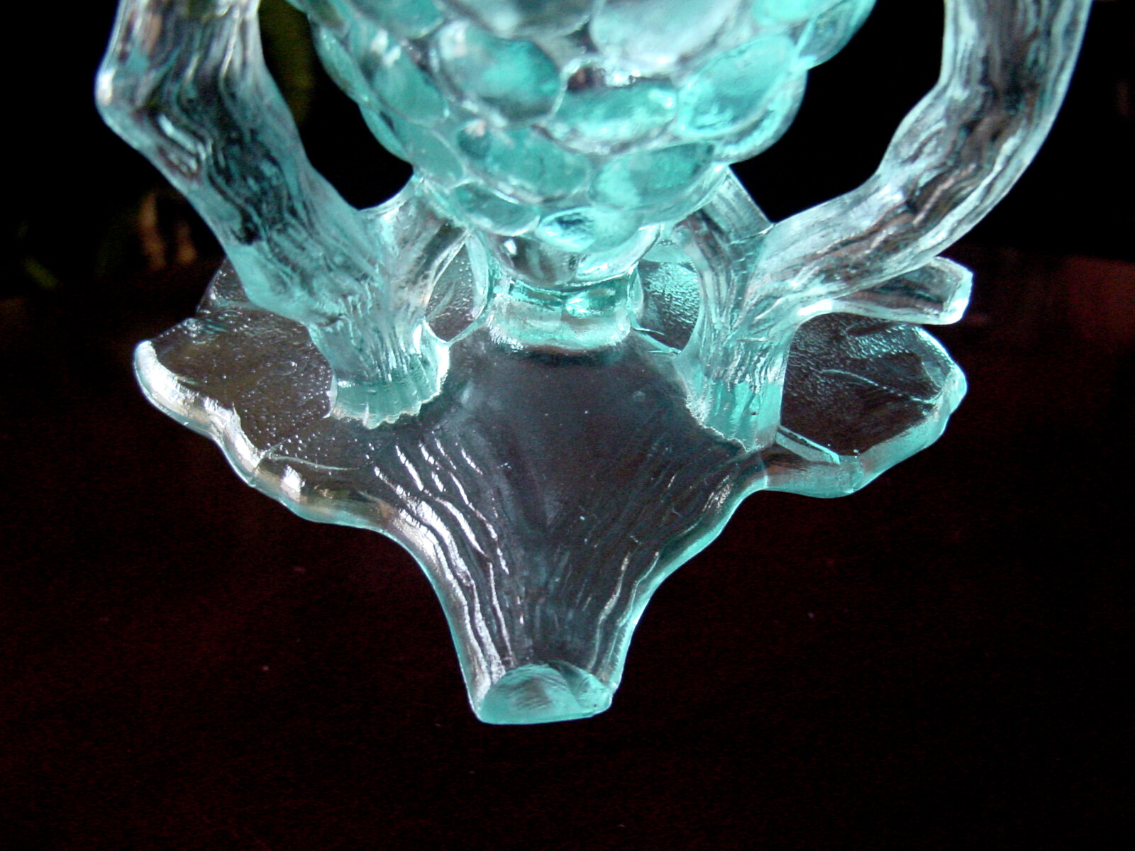 Antique 1905 NORTHWOOD AQuA BLuE OpaLeSceNT Grapevine Cluster ~ Branch Twig Vase