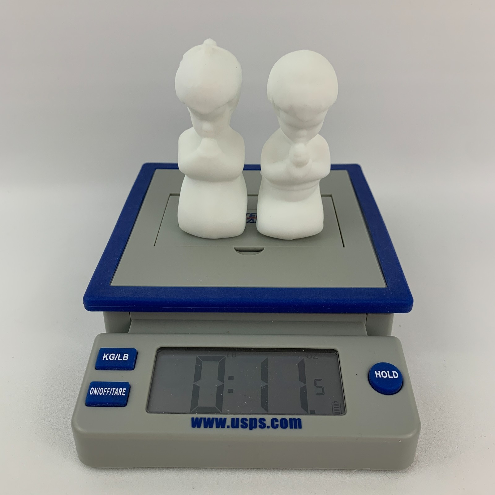 Vintage Fenton White Satin Glass Praying Boy & Girl Figurines 3.75″