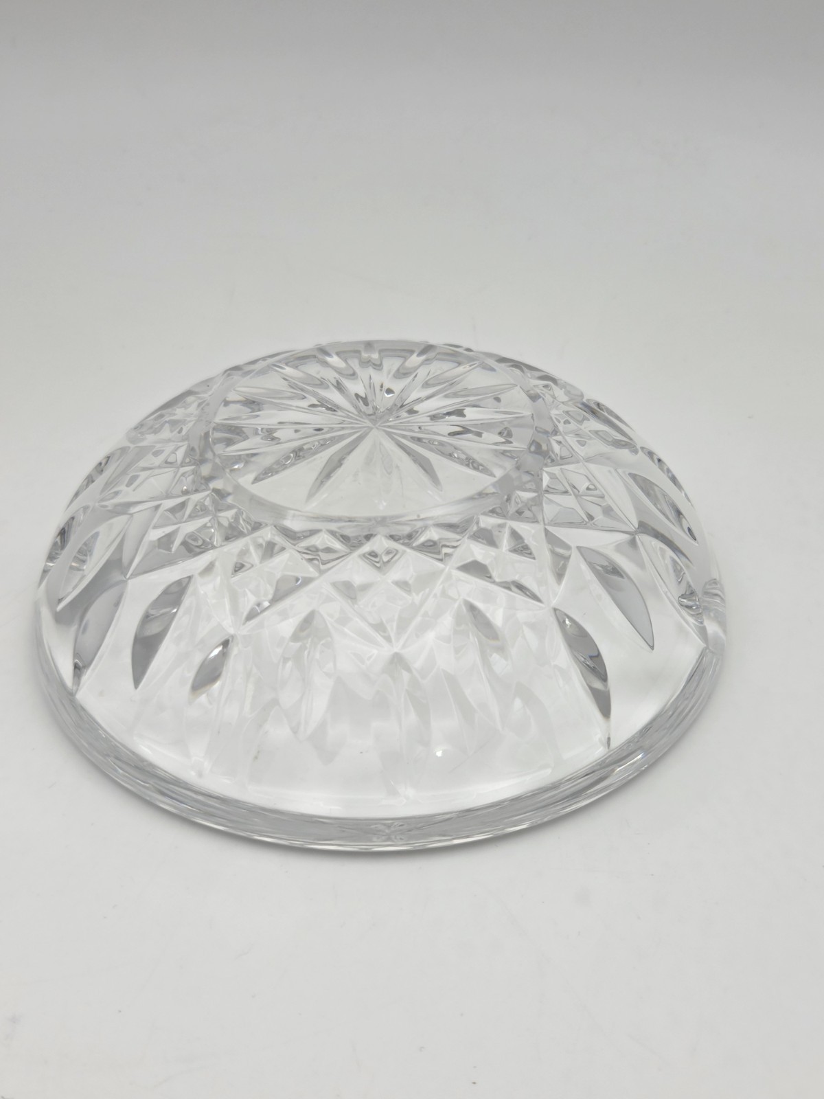 Waterford Cut Crystal Ashtray Round Cigarette Cigar 4 3/4″ Vintage