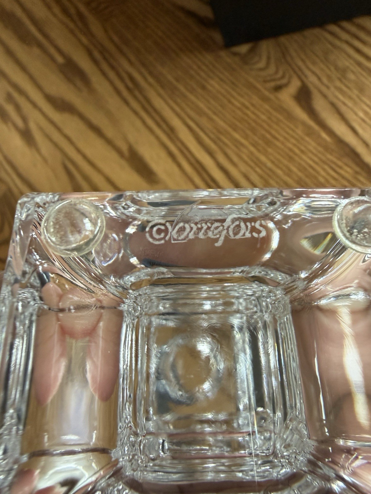 ORREFORS crystal Cruise candle holders 6 1/8 inches tall set/2 NIB! Gorgeous!
