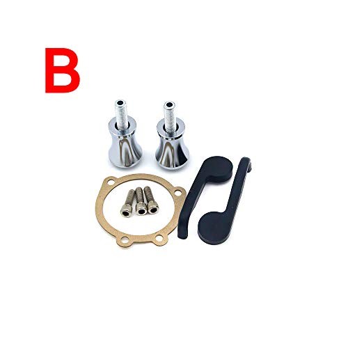 Harley Air Cleaner Chrome See Through Intake Filter Kit Cnc Cut for Motorcycle