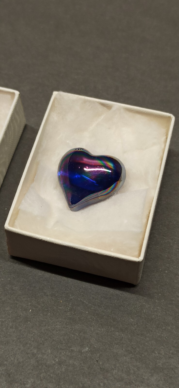 Hand Made Glass Heart Decor Set Of 2