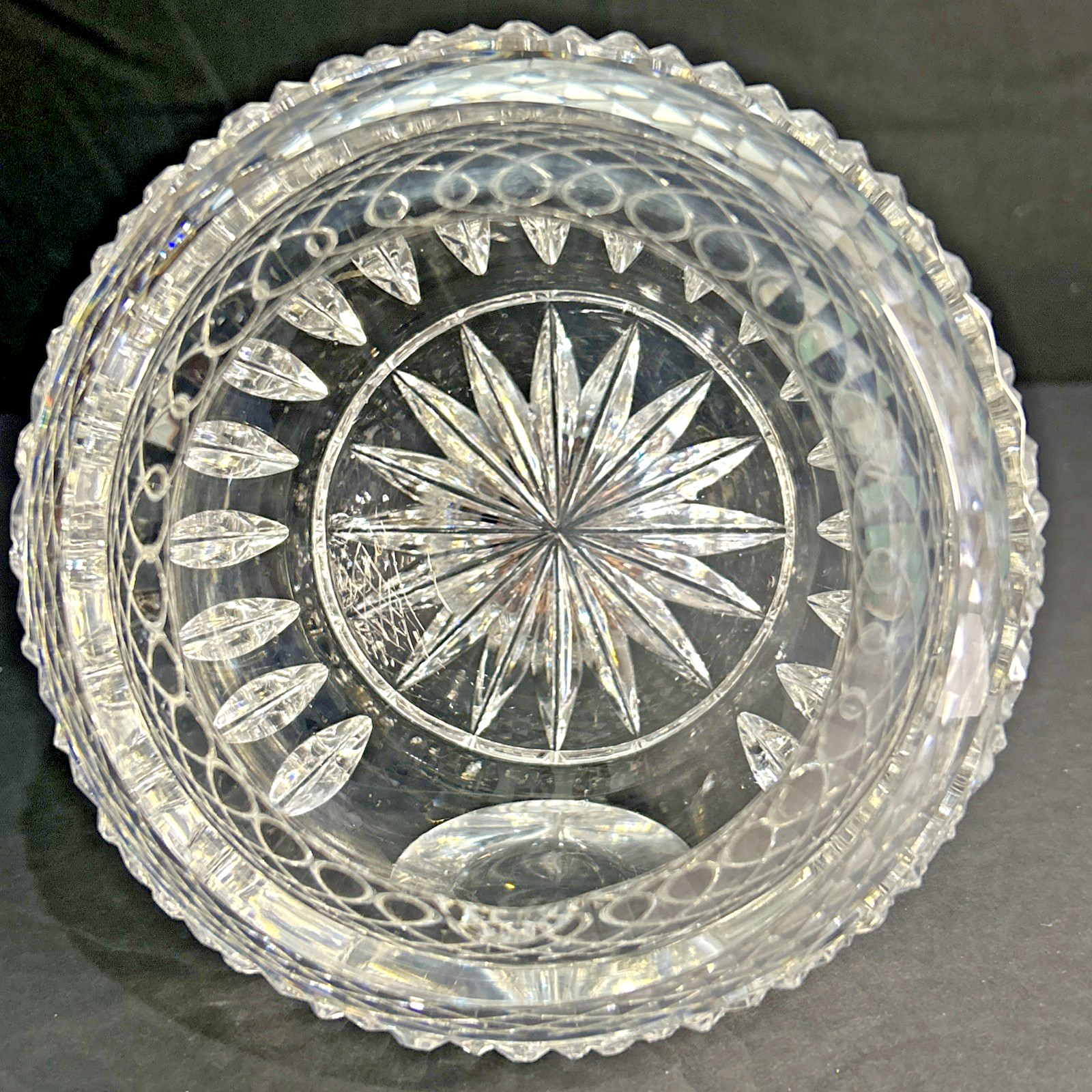 Crystal Orb Ashtray Side Tilt Dome Sphere Cigar Cigarette Holder BEAUTIFUL