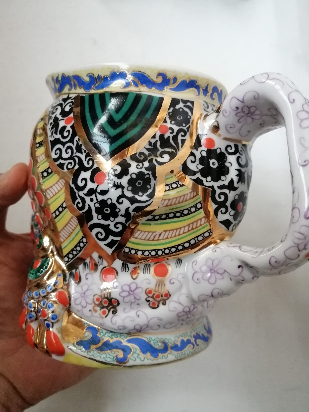 LFZ Danko Antique Cup Mug Milk Face Russian Porcelain Imperial Lomonosov 1950