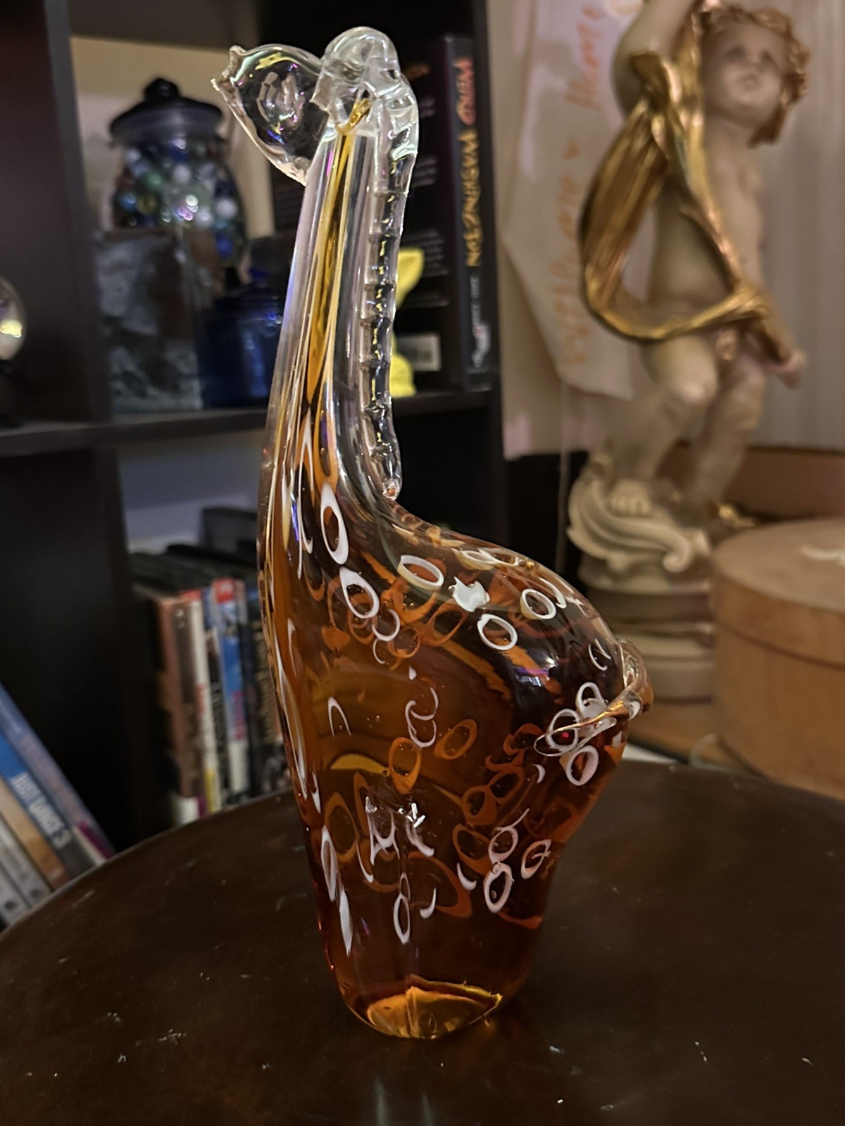 Vintage Fifth Avenue Crystal LTD Hand Blown Art Glass Giraffe 10”