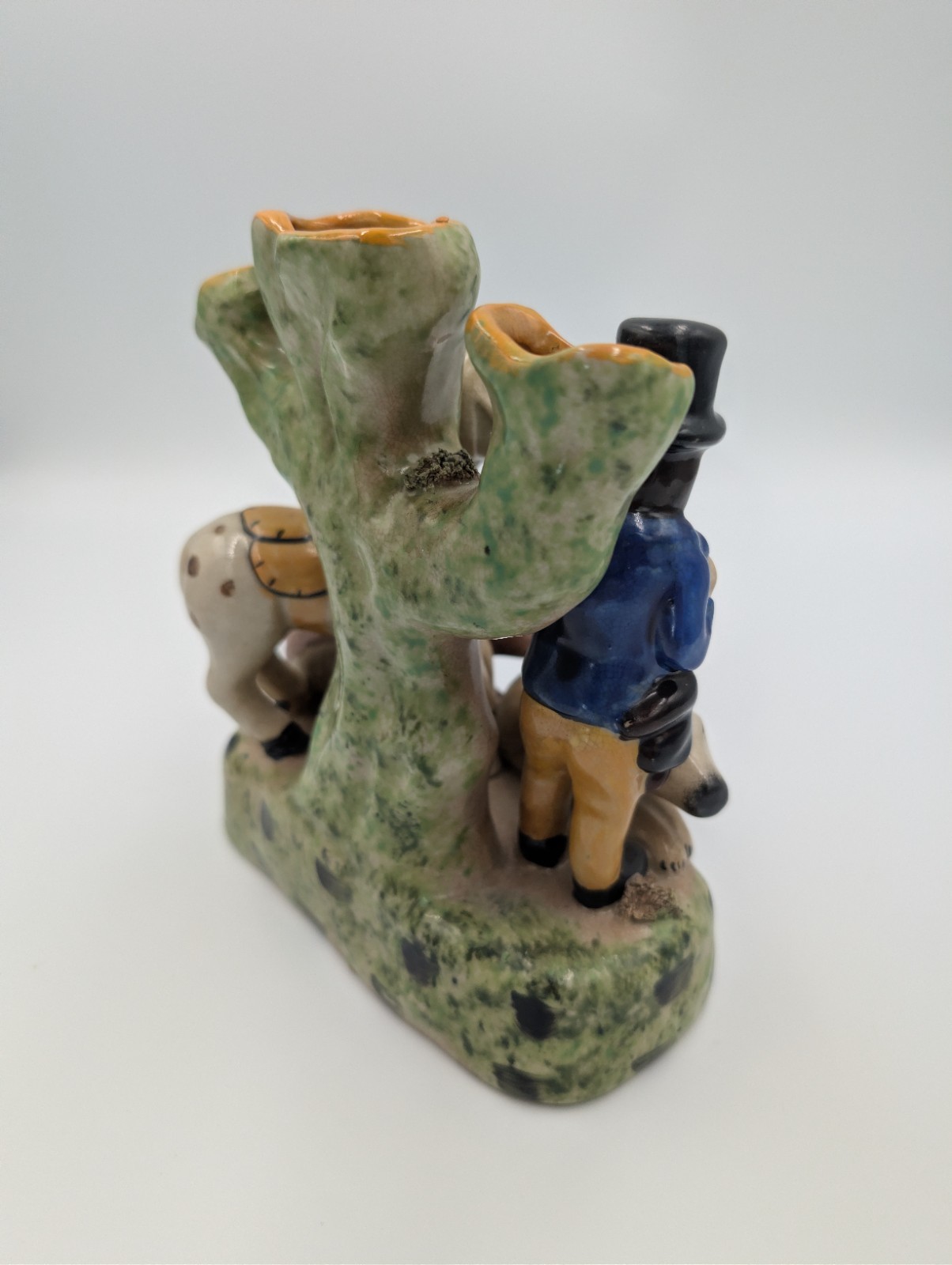 Antique Staffordshire Victorian Figure of Huntsman Horse And Wild Boar