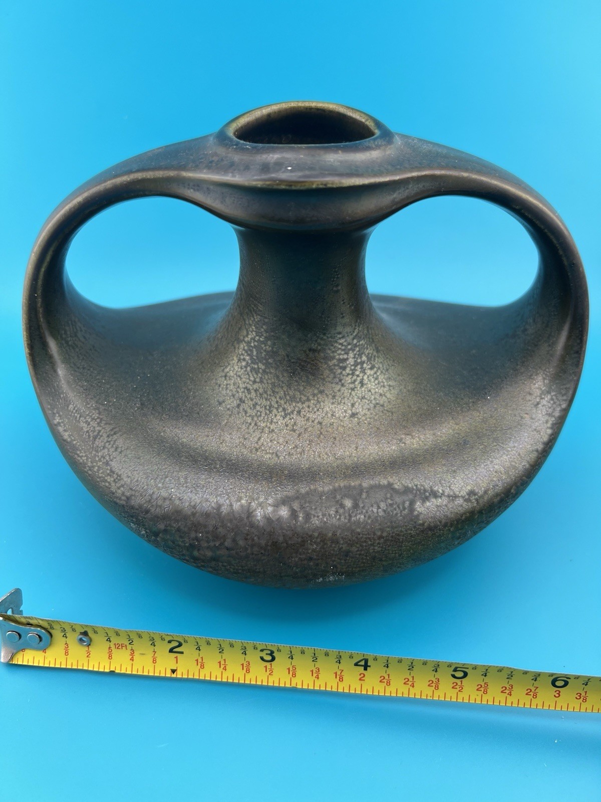 Antique Heliosine Ware Iridescent Vase Austria Art Nouveau