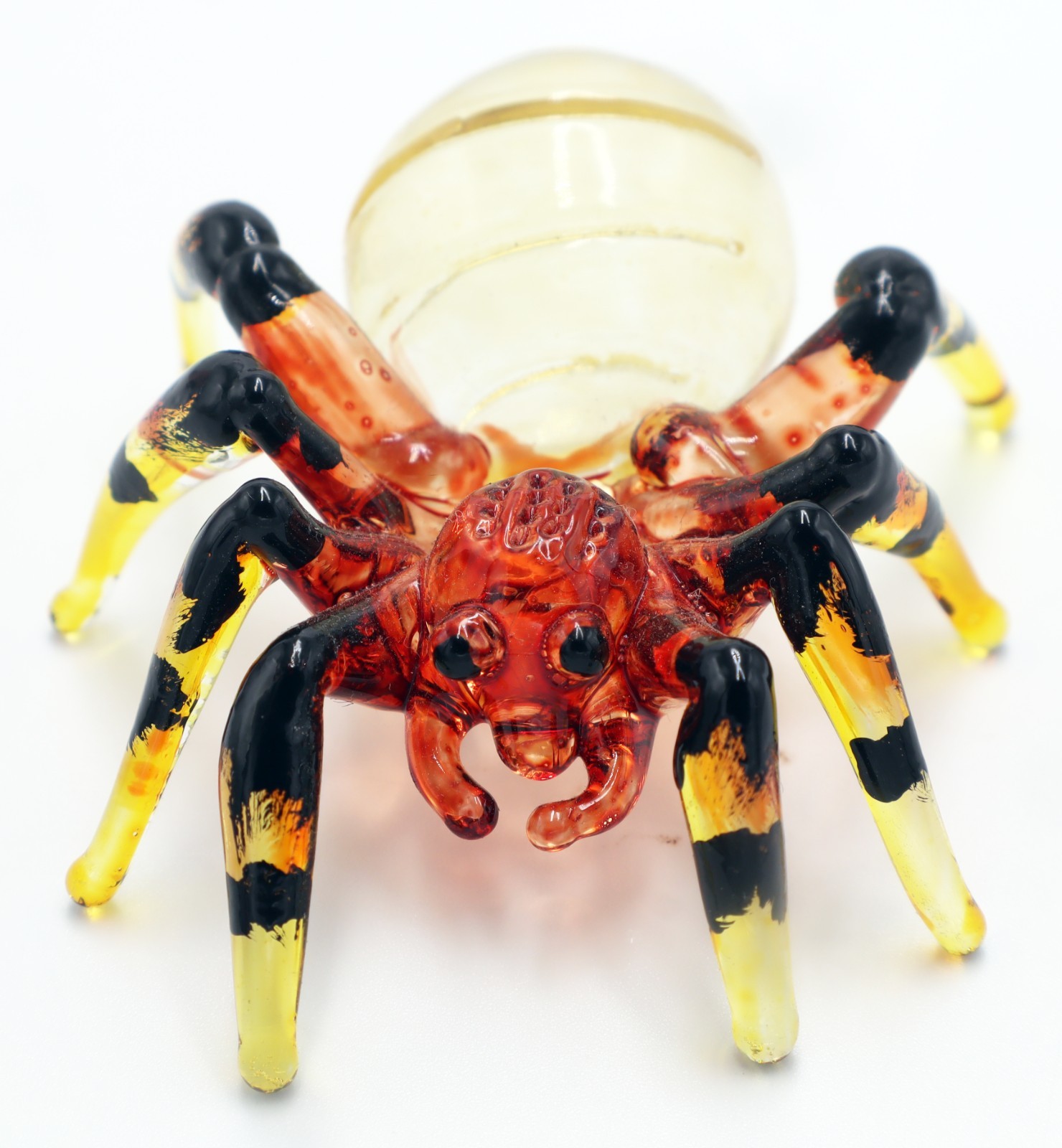 Colorful Hand Blown Glass Tarantula Spider Figurine Mini 2.5″ x 2.5″ x 1.5″