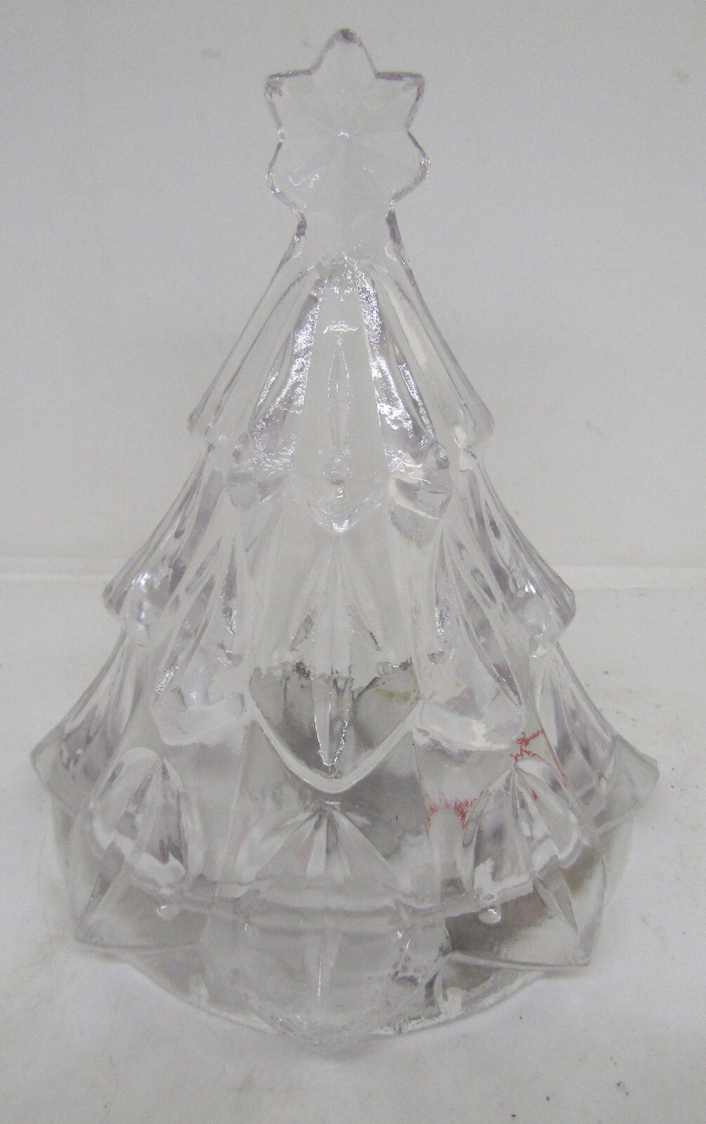 Mikasa Clear Glass 7 1/2″ Holiday Tree Votive Holder.