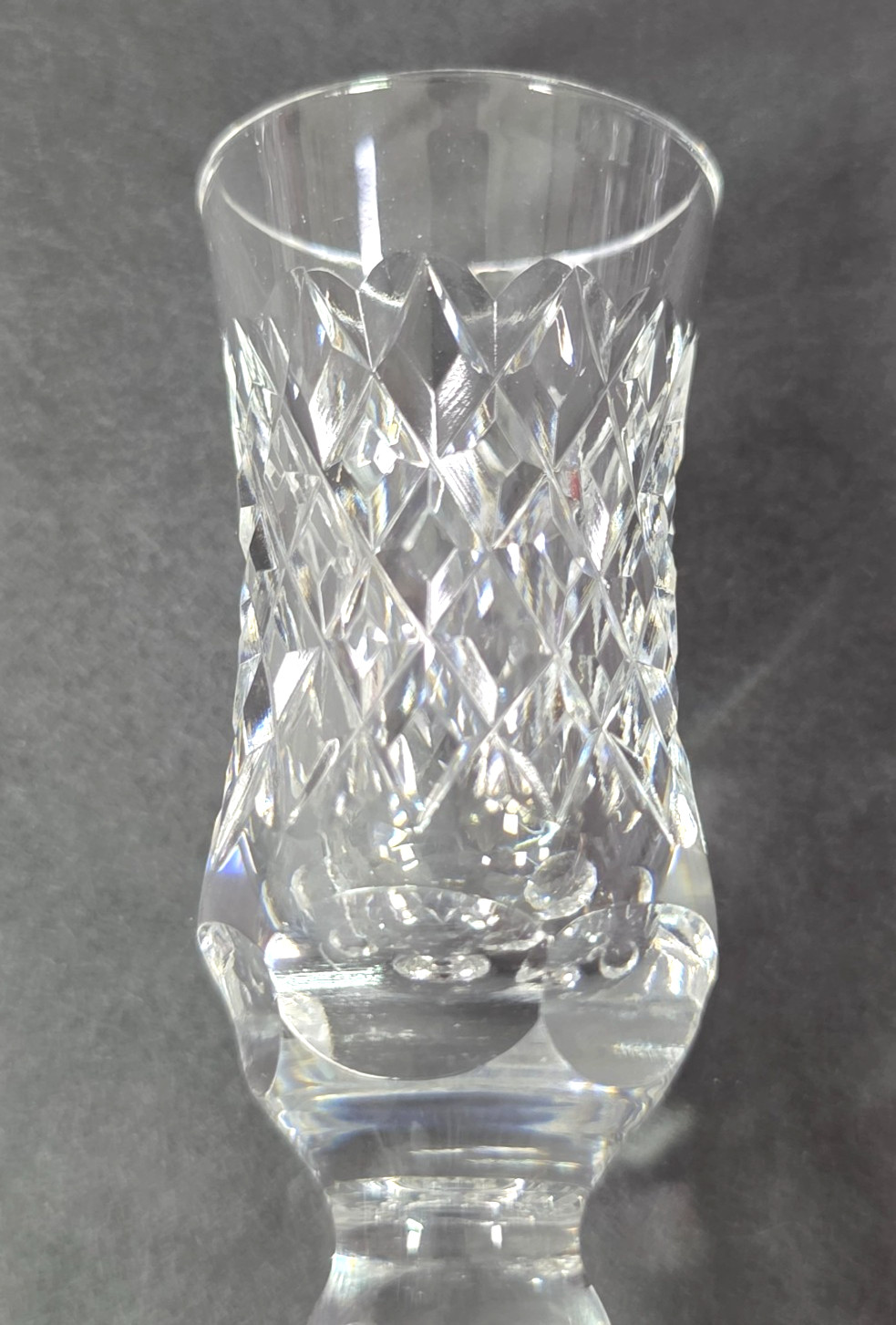 Thomas Webb London Cut Crystal Candle Holders Pair Signed England 5.75″ Tall Set