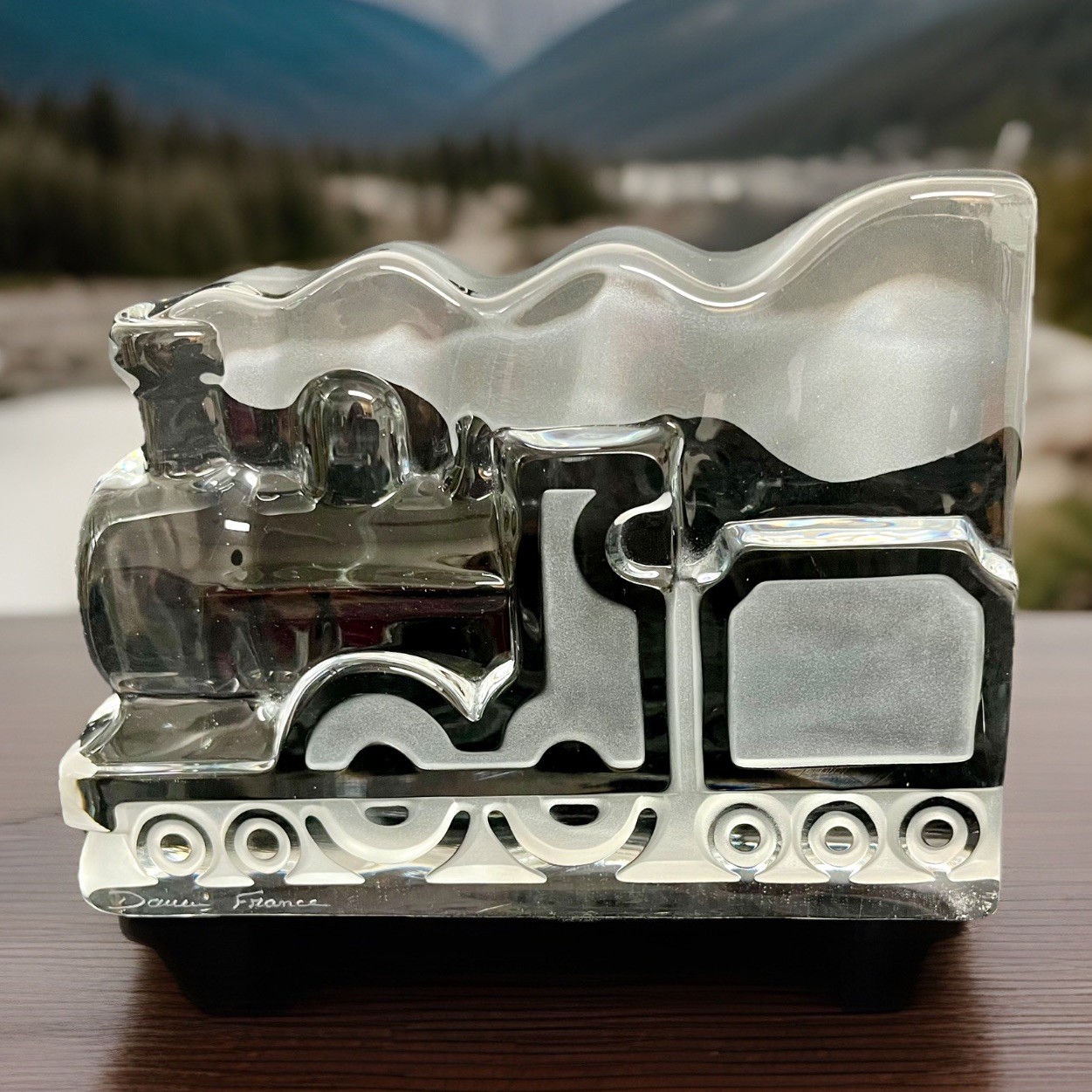 DAUM CRYSTAL TRAIN – BRIGHTON 4-4-0 STEAM ENGINE AND TENDER