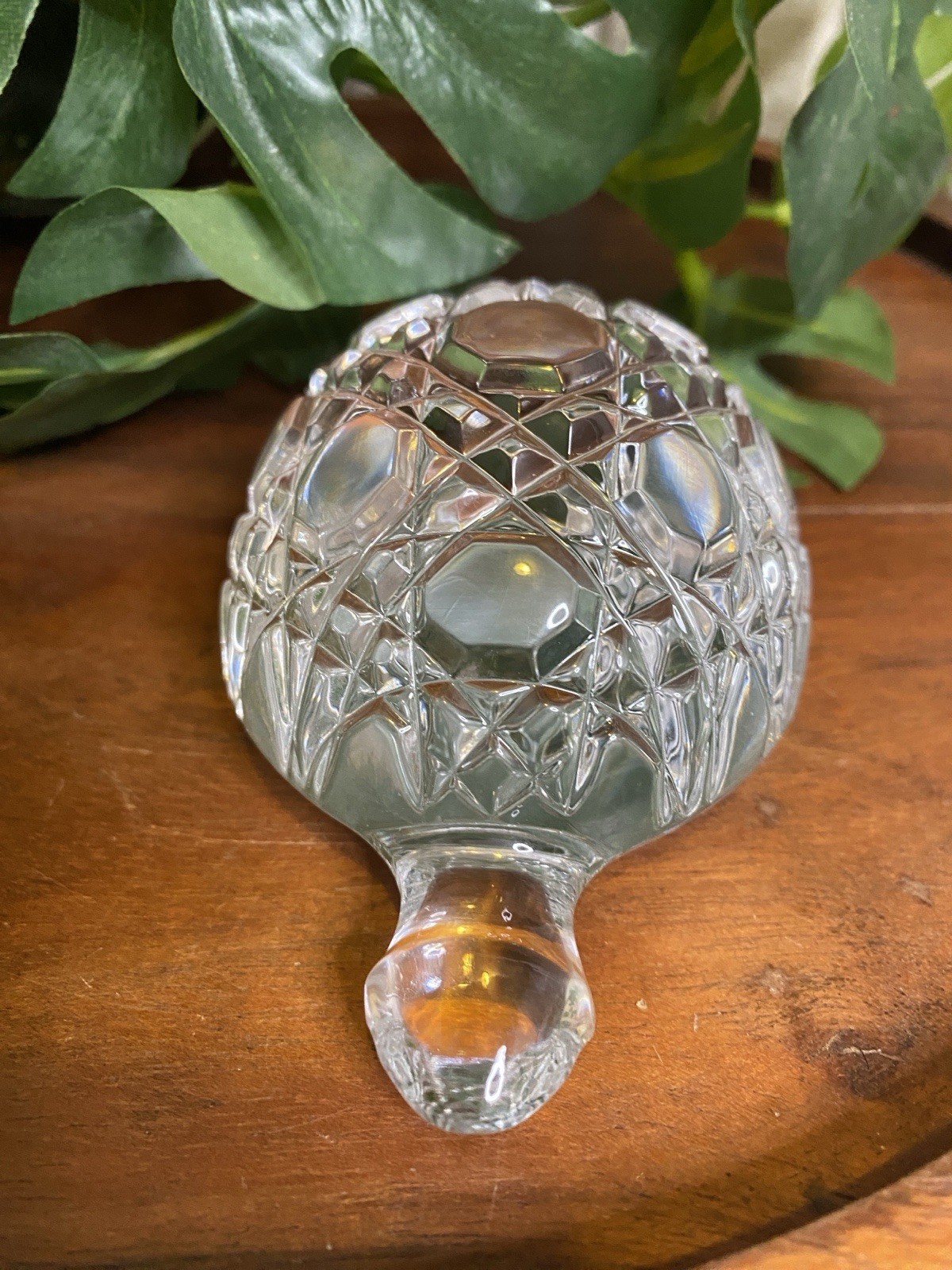 Waterford Crystal Turtle Tortoise Figurine Faceted Paperweight Ireland Vintage