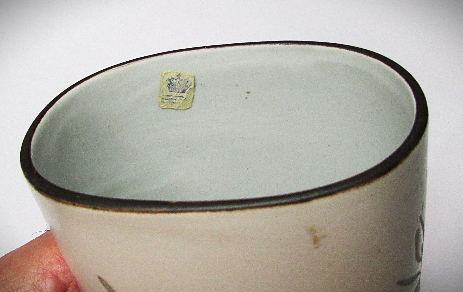 Vintage Royal Copenhagen Ivan Weiss Faience Vase 963/3740 6″