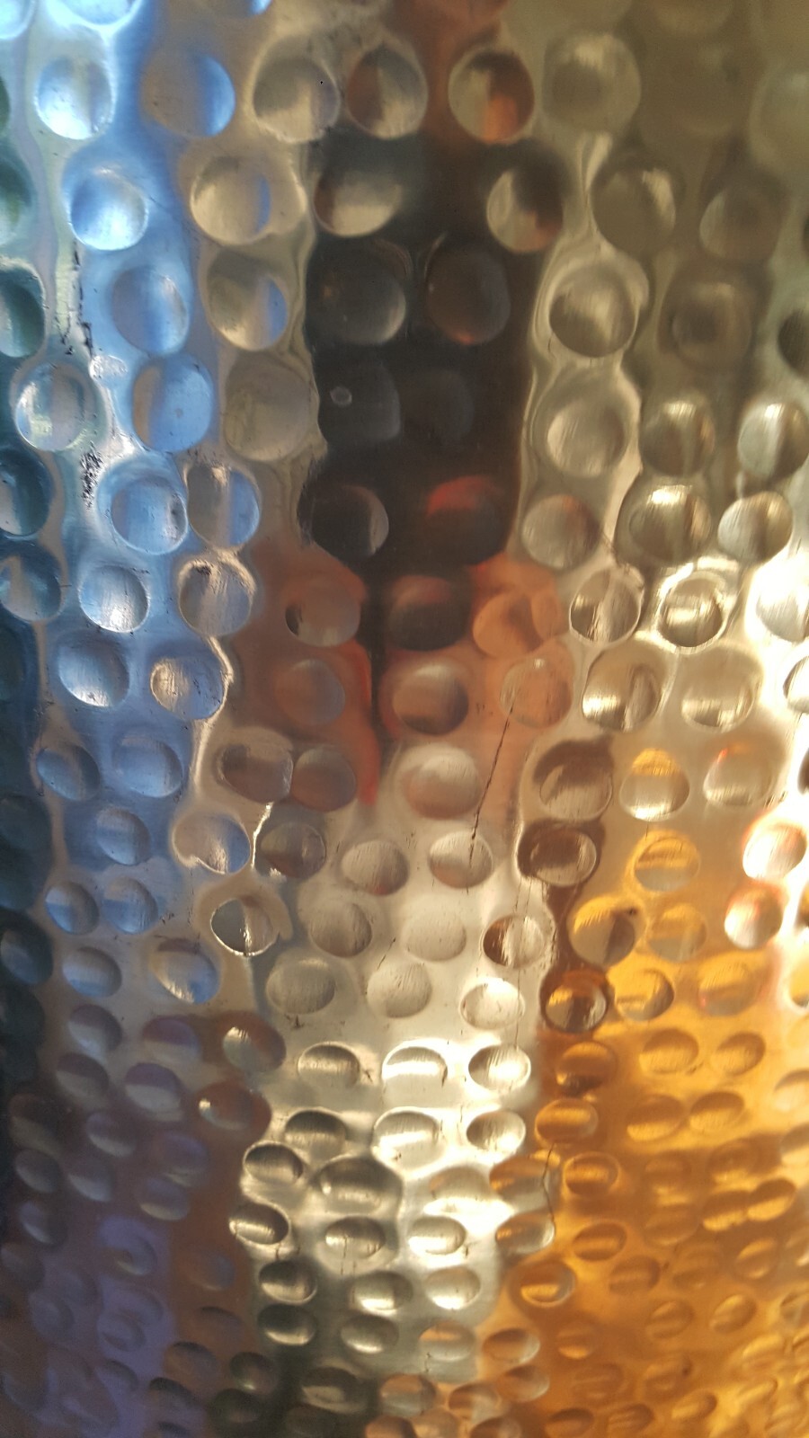 Hammered Aluminium Floor Planter Large