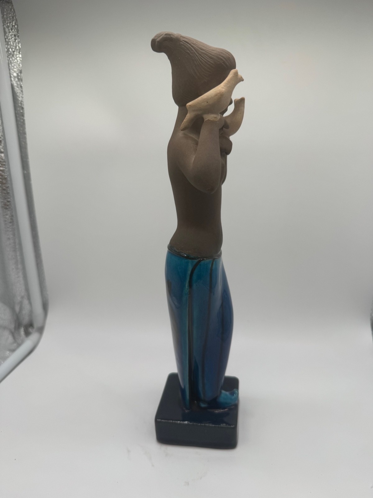 Royal Copenhagen Denmark Johannes Hedegaard Ceramic Figurine Woman with Birds