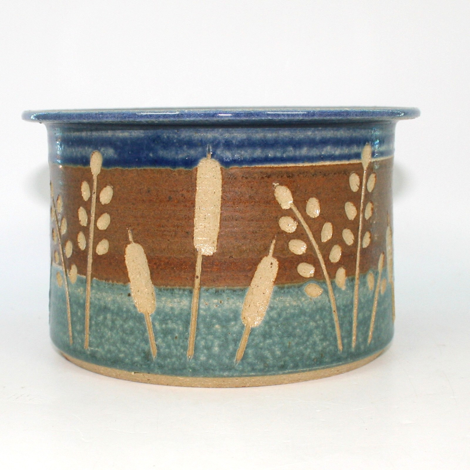 Jack Mason Pottery Vase Jar Stone Mountain GA 6 in x 3.75 in