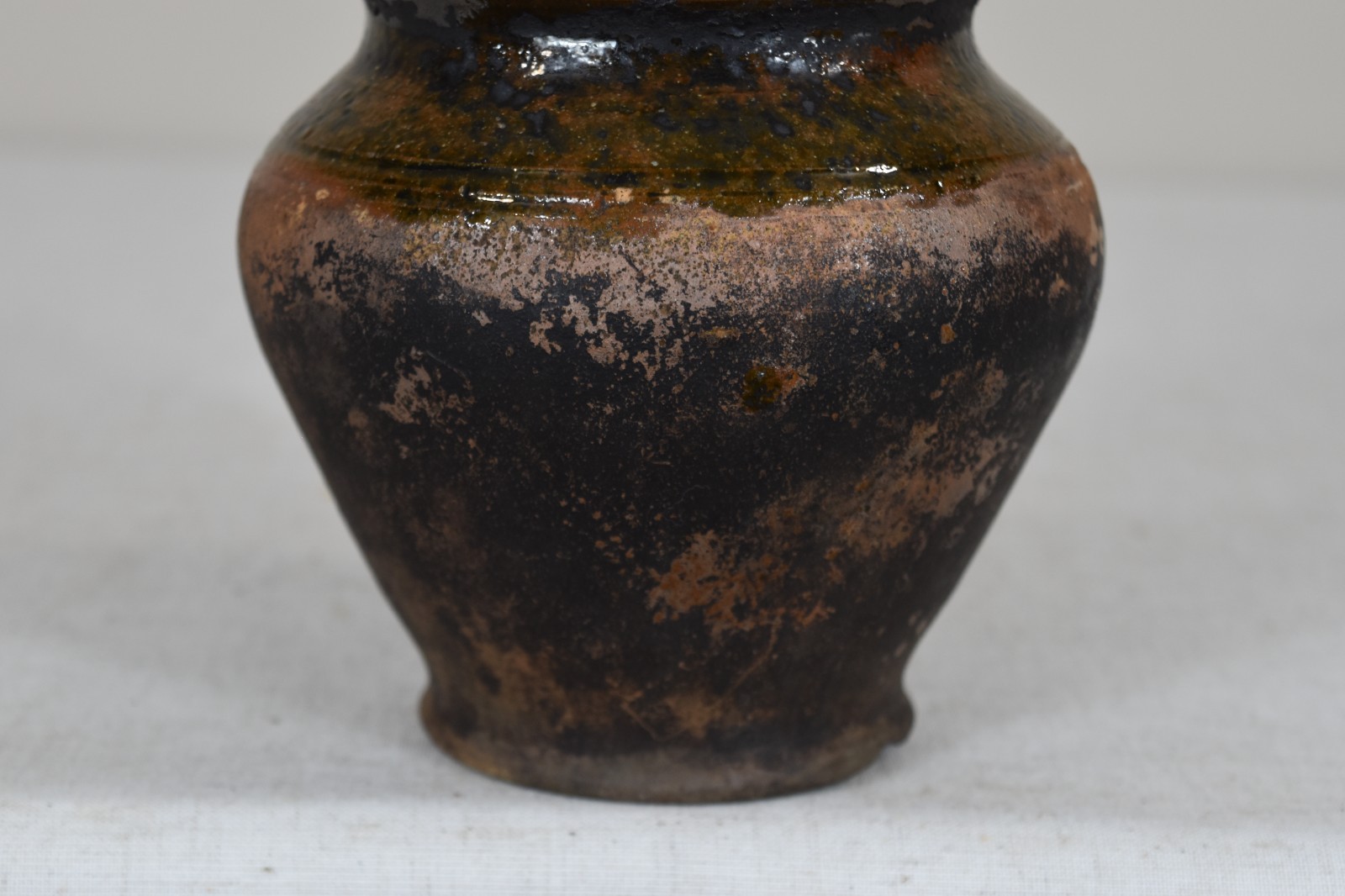 Vintage Clay Pot Rustic Ceramic Vase Antique Pottery Vessel