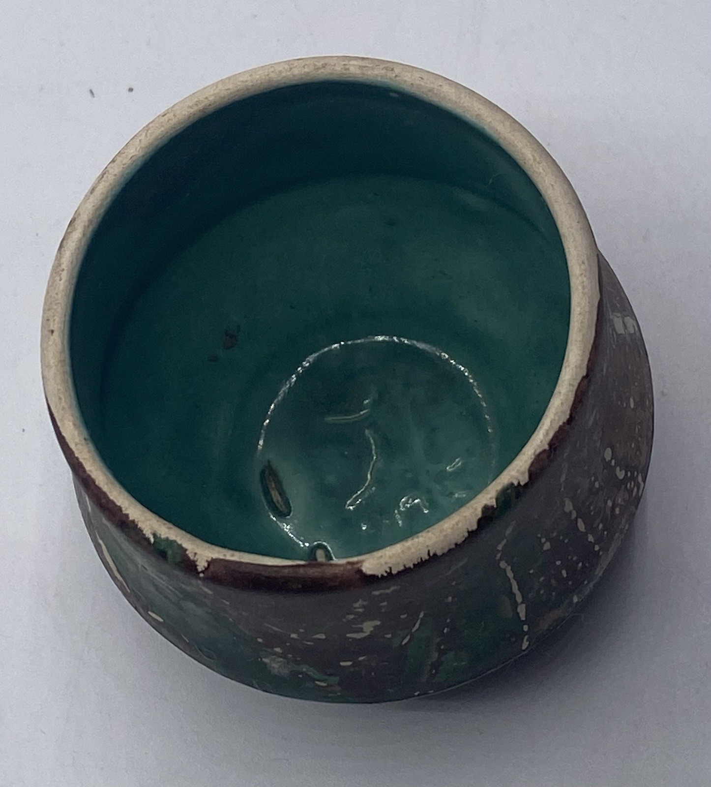 Rare Early Fine VTG Nemadji Swirl Mini Pot Garden of the Gods Pottery Colorado