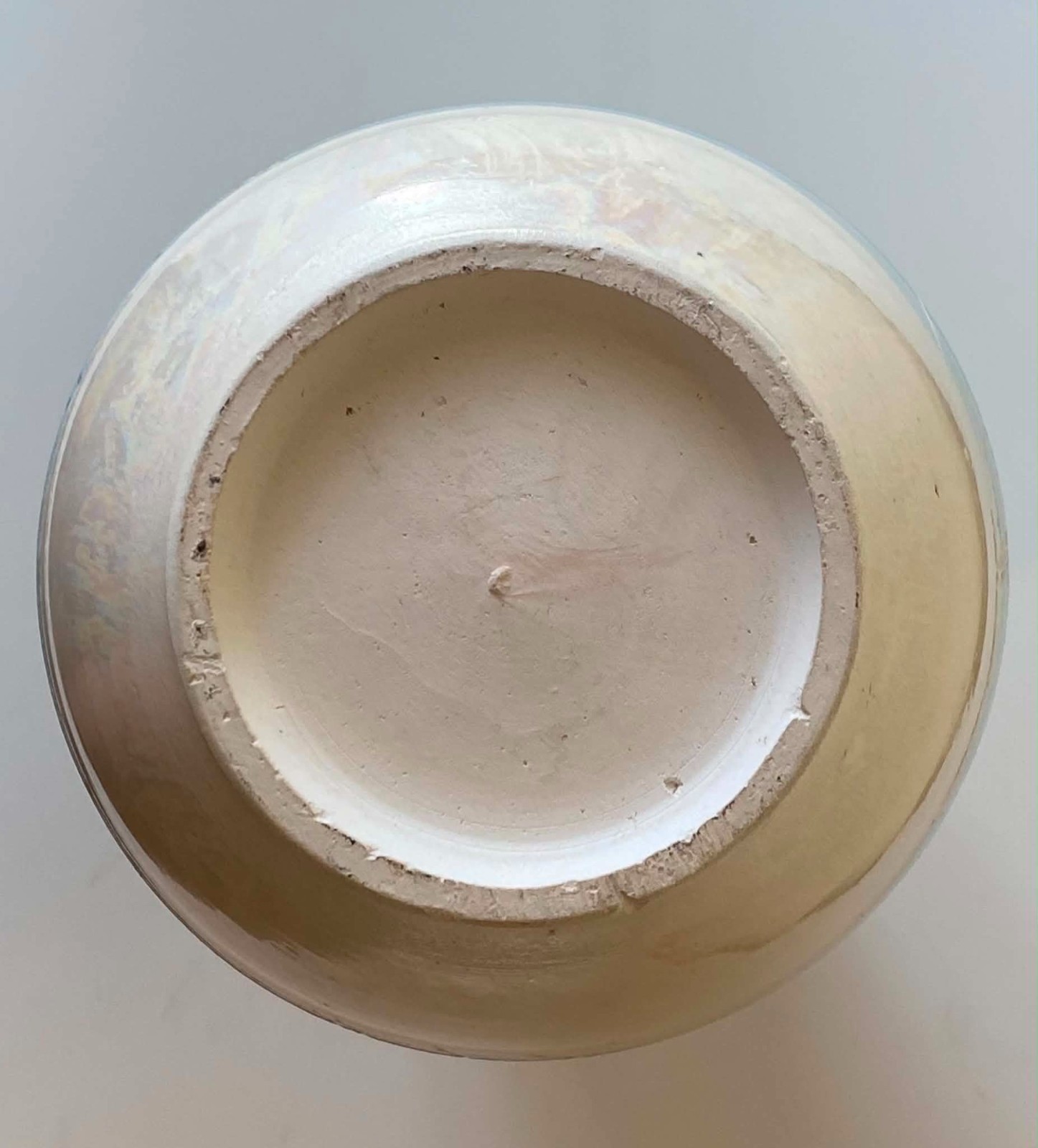Studio Art Pottery Vase Pastel Beach Colors Seagulls Ocean Coastal 10.5″ x 6″