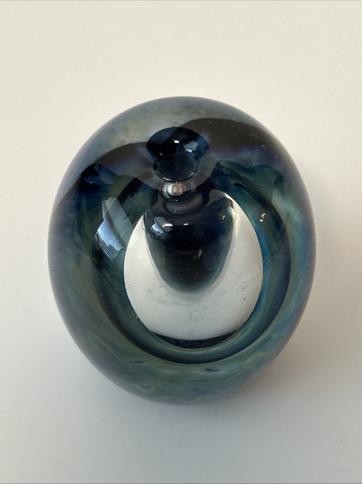 Vintage Joseph Morel Zellique Studio Perfume Bottle paperweight 1983 Art Glass